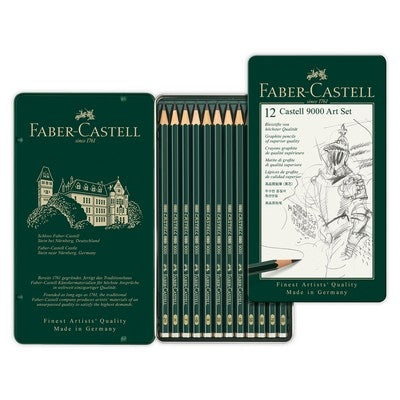 Crayons graphiques Faber Castell gris (lot/12)