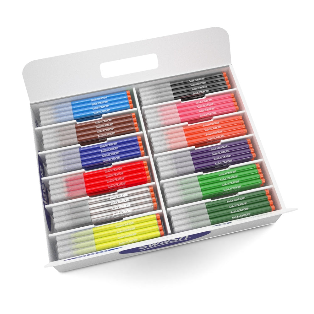 Feutres de coloriage Swash à pointe large - 12 couleurs (lot/300)