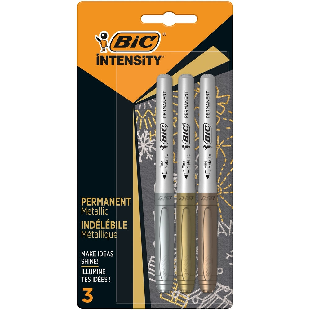 Feutres métalliques BIC Intensity (lot/3)