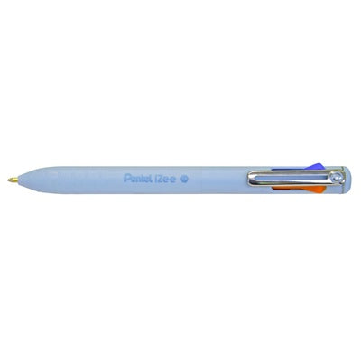 Stylos 4 couleurs Pentel iZee Fashion - Orange/Rose/Bleu ciel/Violet (lot/12)