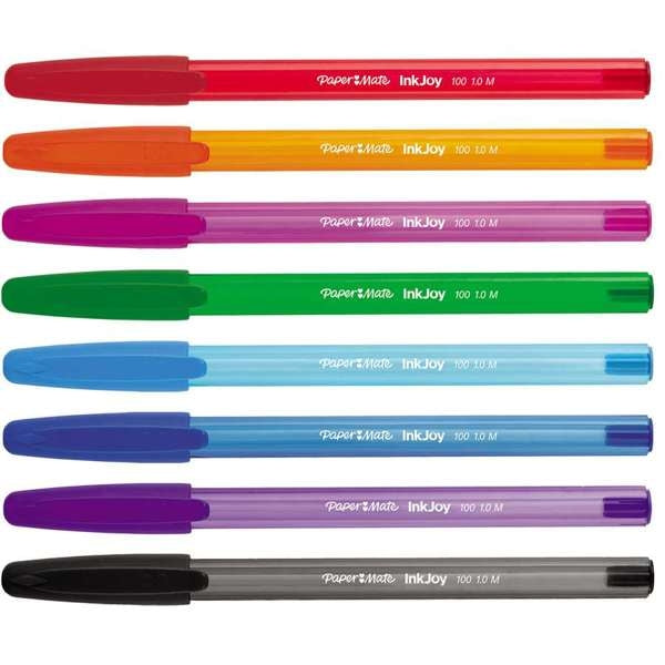 Stylos bille Paper Mate Inkjoy, assortiment de 8