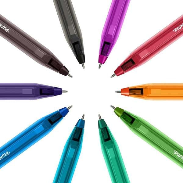 Stylos bille Paper Mate Inkjoy, assortiment de 8