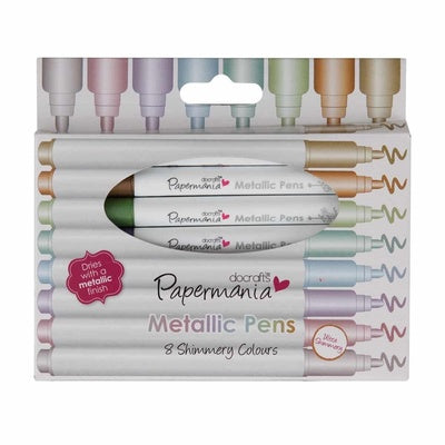 Feutres métalliques Papermania (lot/8)