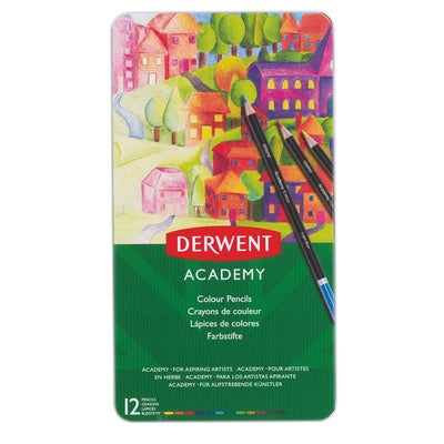 Crayons de couleur Derwent Academy - Boîte de 12