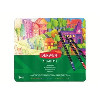 Crayons de couleur Derwent Academy - Boîte de 24