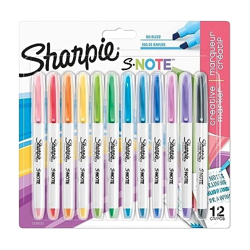Surligneurs créatifs Sharpie S Note (lot/12)