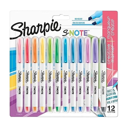Surligneurs créatifs Sharpie S Note (lot/12)