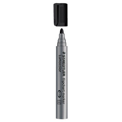 Marqueurs permanents Staedtler Lumocolour (lot/6) - couleurs assorties