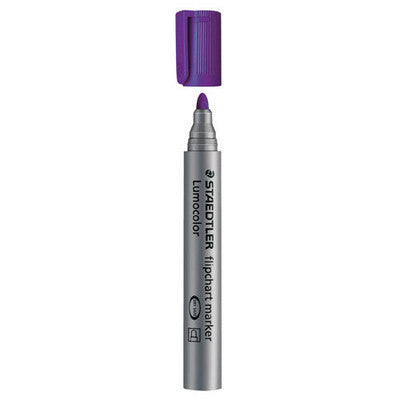 Marqueurs permanents Staedtler Lumocolour (lot/6) - couleurs assorties