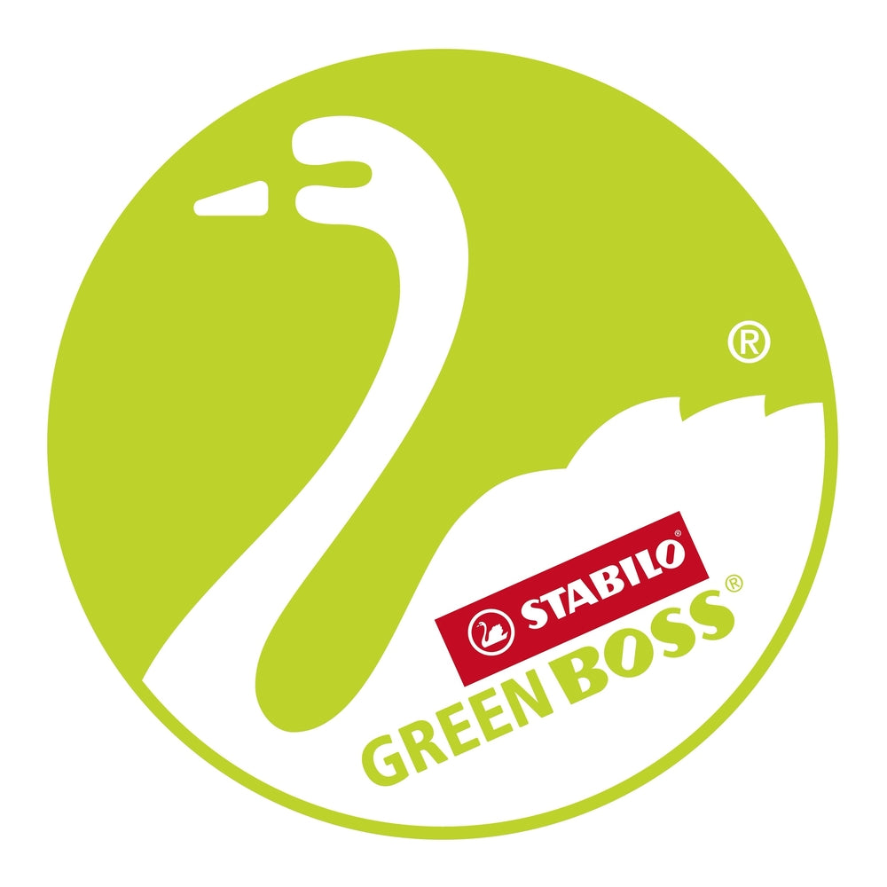 Surligneurs STABILO GREEN BOSS (lot/8) - coloris assortis pastel et fluo