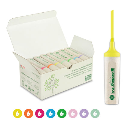 Surligneurs Edding 24 Ecoline (lot/48) - couleurs assorties