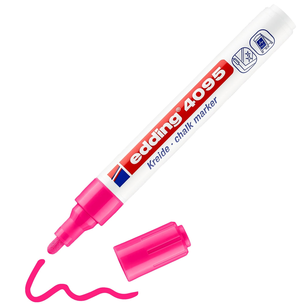 Marqueurs craie Edding couleurs fluorescentes (lot/5)
