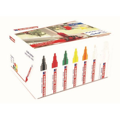 Marqueurs craie liquide Edding couleurs assorties (lot/35)