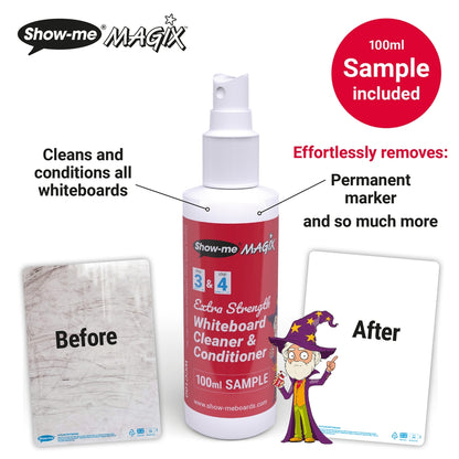 Ardoises lisses A4 Show-me, boîte de 100