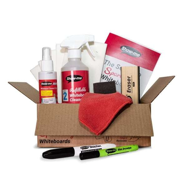 Kit de nettoyage tableau blanc Show-me 12 pièces