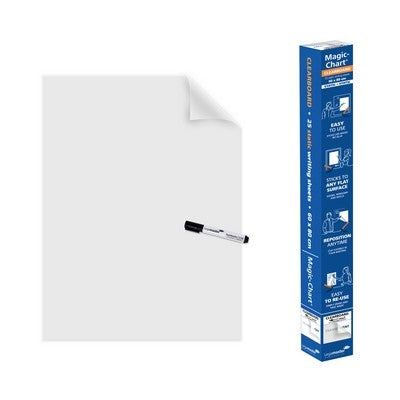 Feuilles tableau blanc A1 Legamaster Magic Chart (lot/25) - transparent