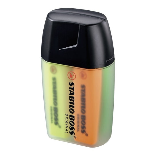 Surligneurs STABILO BOSS ORIGINAL (lot/4) - couleurs néon assorties