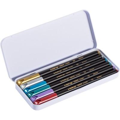 Feutres métalliques Edding Metallic (lot/6) - couleurs assorties