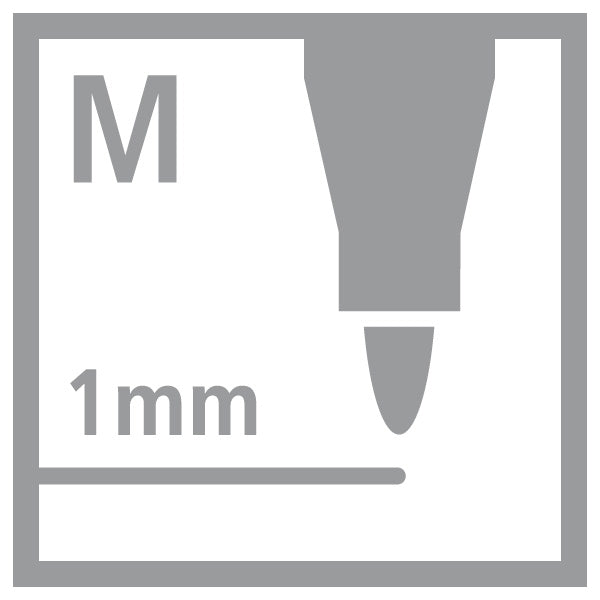 Marqueurs permanents STABILO OHPens pointe moyenne (lot/10) - noir