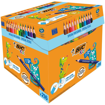Crayons de couleur BIC Evolution Triangle (lot/216)