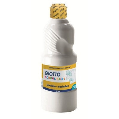 Gouache lavable Giotto School 500 ml - Blanc