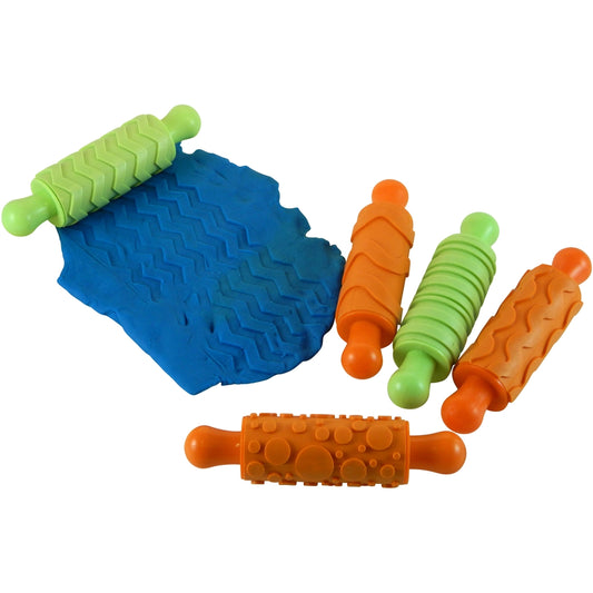Rouleaux en caoutchouc avec motifs (lot/5)