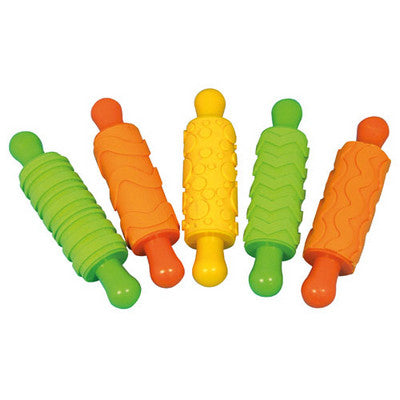 Rouleaux en caoutchouc avec motifs (lot/5)