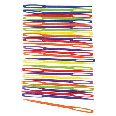 Grandes Aiguilles à lacer en plastique colorées (lot/32)