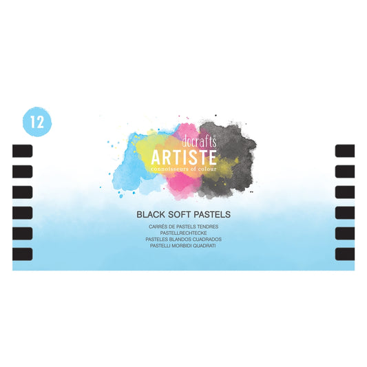 Pastels tendres (lot/12) - Noir