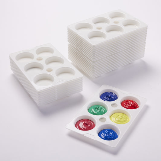 Palette à mélanger 6 couleurs (lot/10)