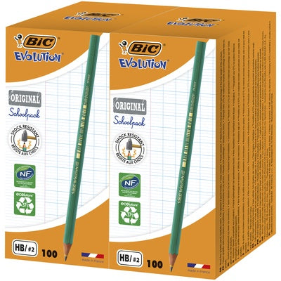 Crayons graphite BIC Ecolution (lot/200) - HB