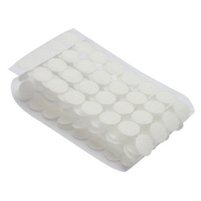 Pastilles auto-agrippantes adhésives (lot/125) - boucle 22 mm