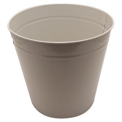 Poubelle métallique émaillée 15 L, grise