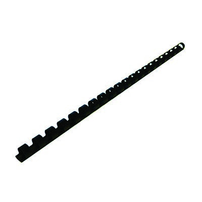Reliures spirales en plastique noir (lot/100) - 10 mm