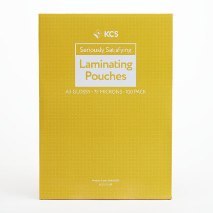Pochettes de plastification brillantes KCS (lot/500) - A3 150 microns (2x75)