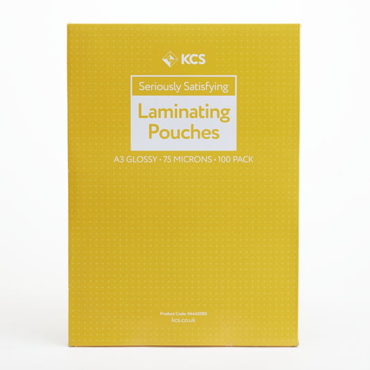 Pochettes de plastification brillantes KCS (lot/100) - A3 150 microns (2x75)