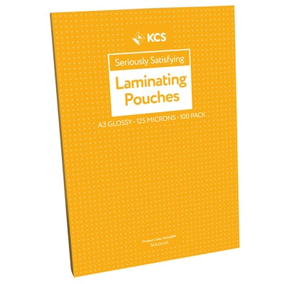 Pochettes de plastification brillantes KCS (lot/100) - A3 250 microns (2x125)