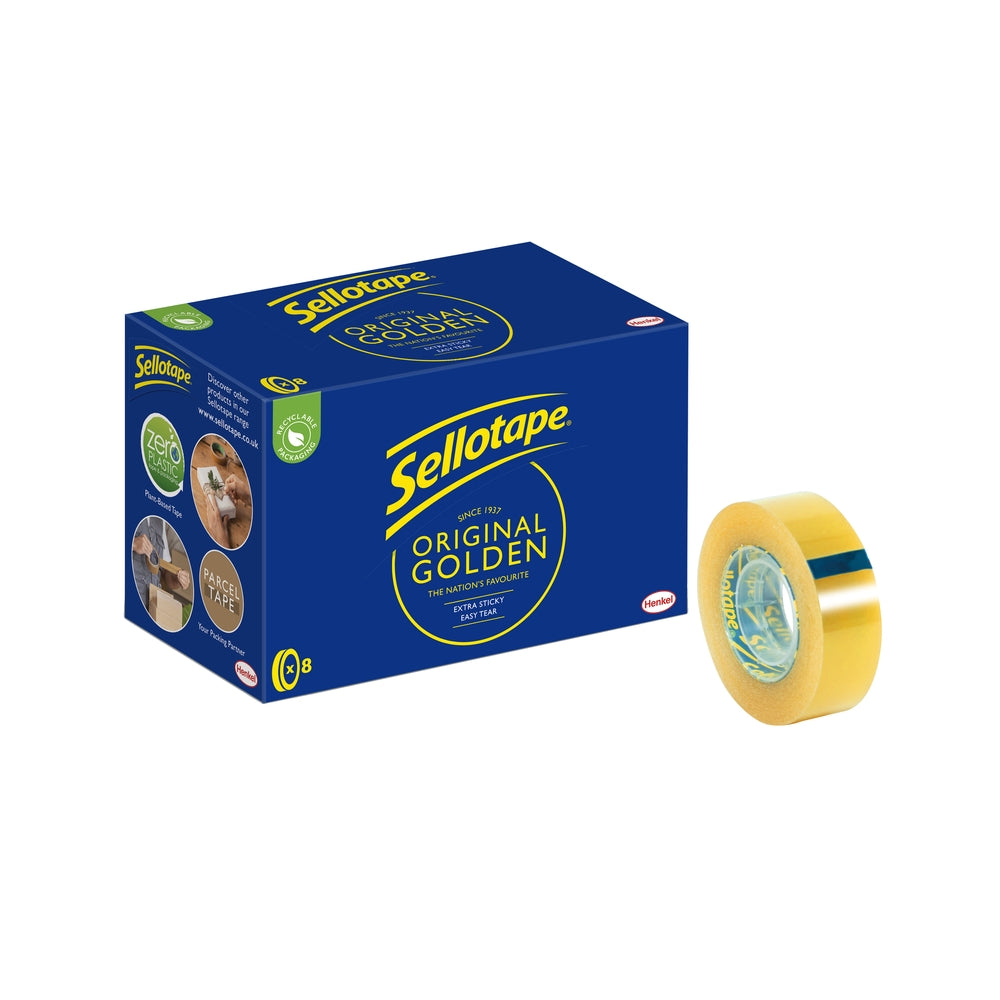 Ruban adhésif Sellotape Golden Original 18 mm x 33 m