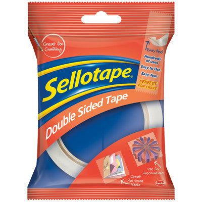 Ruban adhésif double face Sellotape 12 mm x 33 m