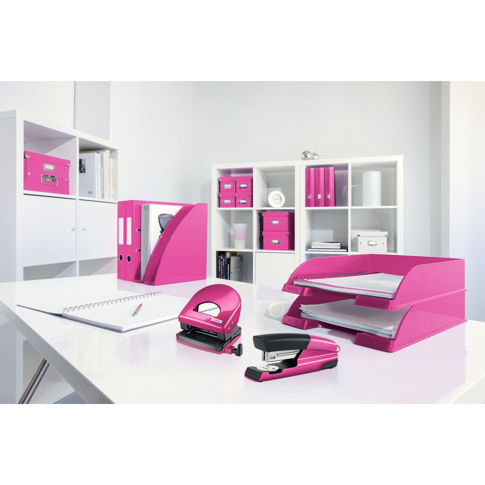 Corbeille à courrier WOW Plus - rose