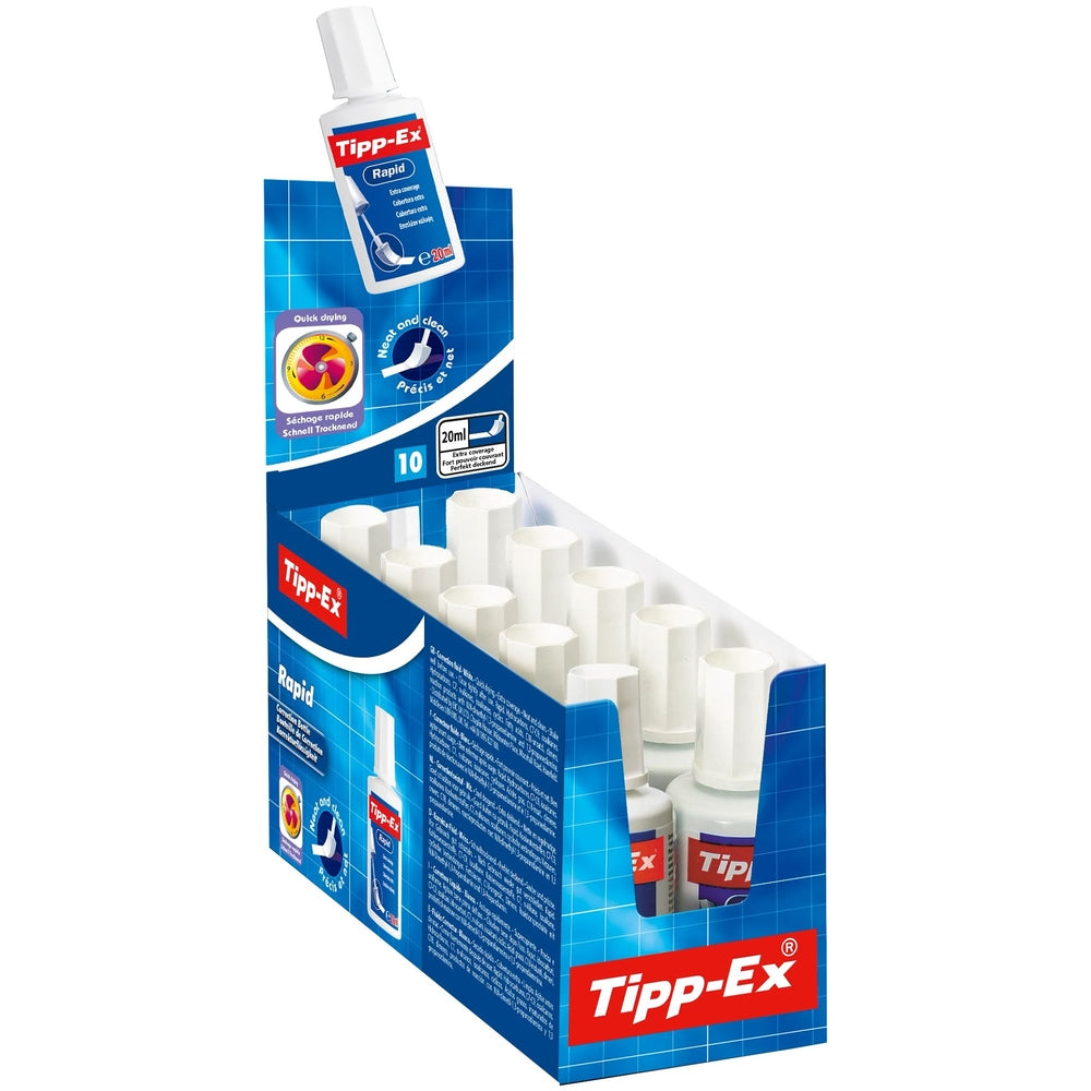 Correcteurs liquides Tipp-Ex Rapid 20 ml (lot/10)