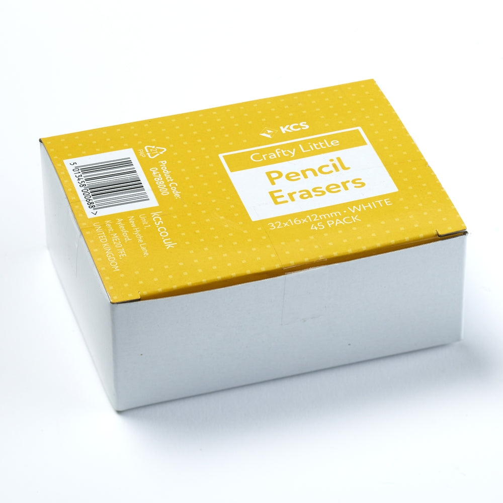 Gommes blanches KCS haute qualité (lot/45) - 32 x 16 x 12mm