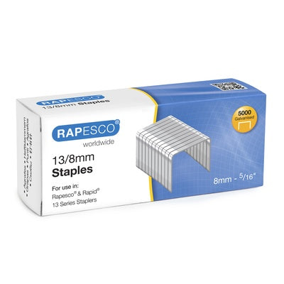 Agrafes Rapesco 13/8 mm, boîte de 5000