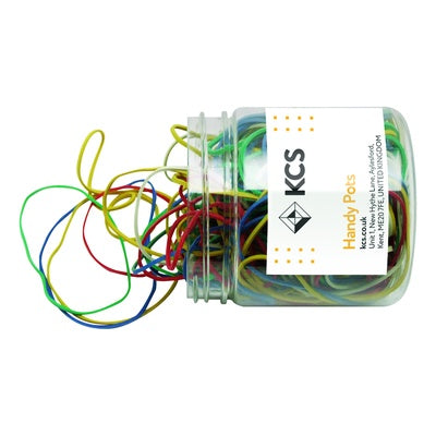 Élastiques KCS couleurs assorties, boîte de 75 g