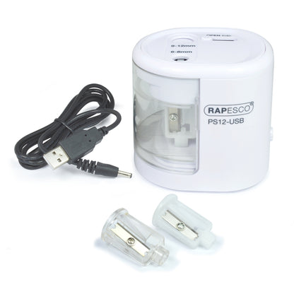Taille-crayon USB Rapesco blanc