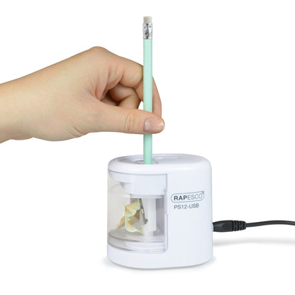 Taille-crayon USB Rapesco blanc