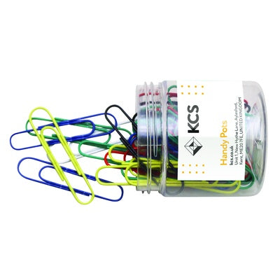 Trombones géants ondulés KCS colorés 73 mm - boîte de 50