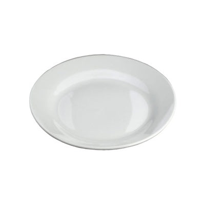 Assiettes plates blanches, diamètre 25 cm (lot/6)