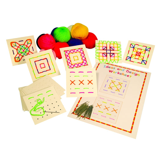 Assortiment de formes carrées à compter et à coudre (lot/40)