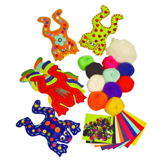 Pack de grenouilles en feutrine